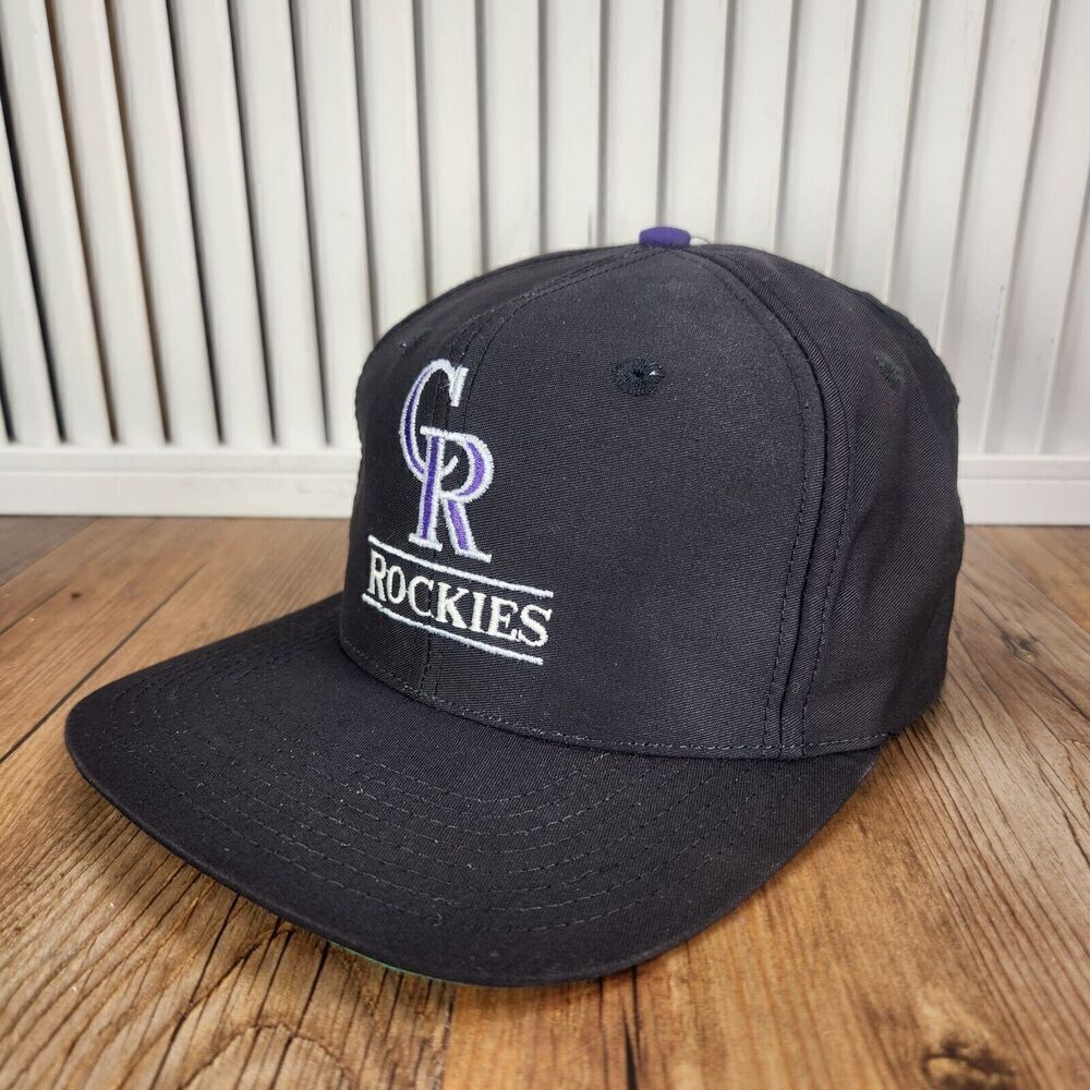VTG Colorado Rockies Front Row Clark Sportswear Hat Cap Snapback MLB Baseball